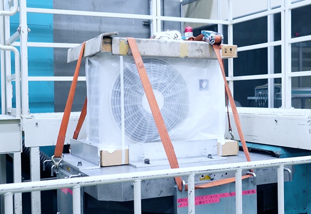 輸送振動テストを実施しているイメージ