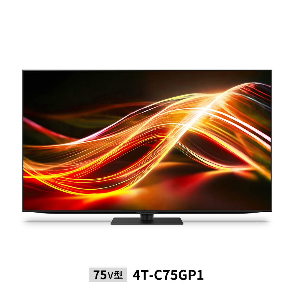 mini LED/量子ドットテレビ:75V型4T-C75GP1:正面
