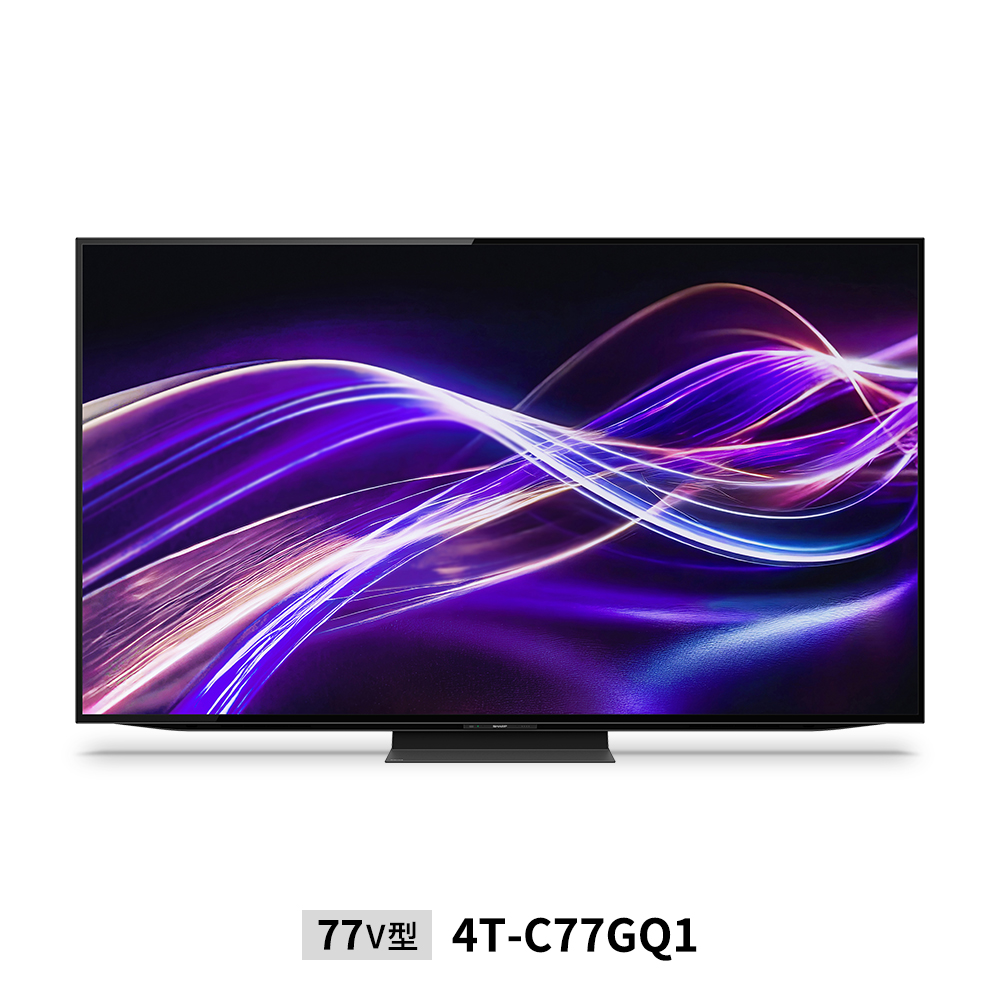 4K有機ELテレビ:77V型4T-C65GQ1:正面