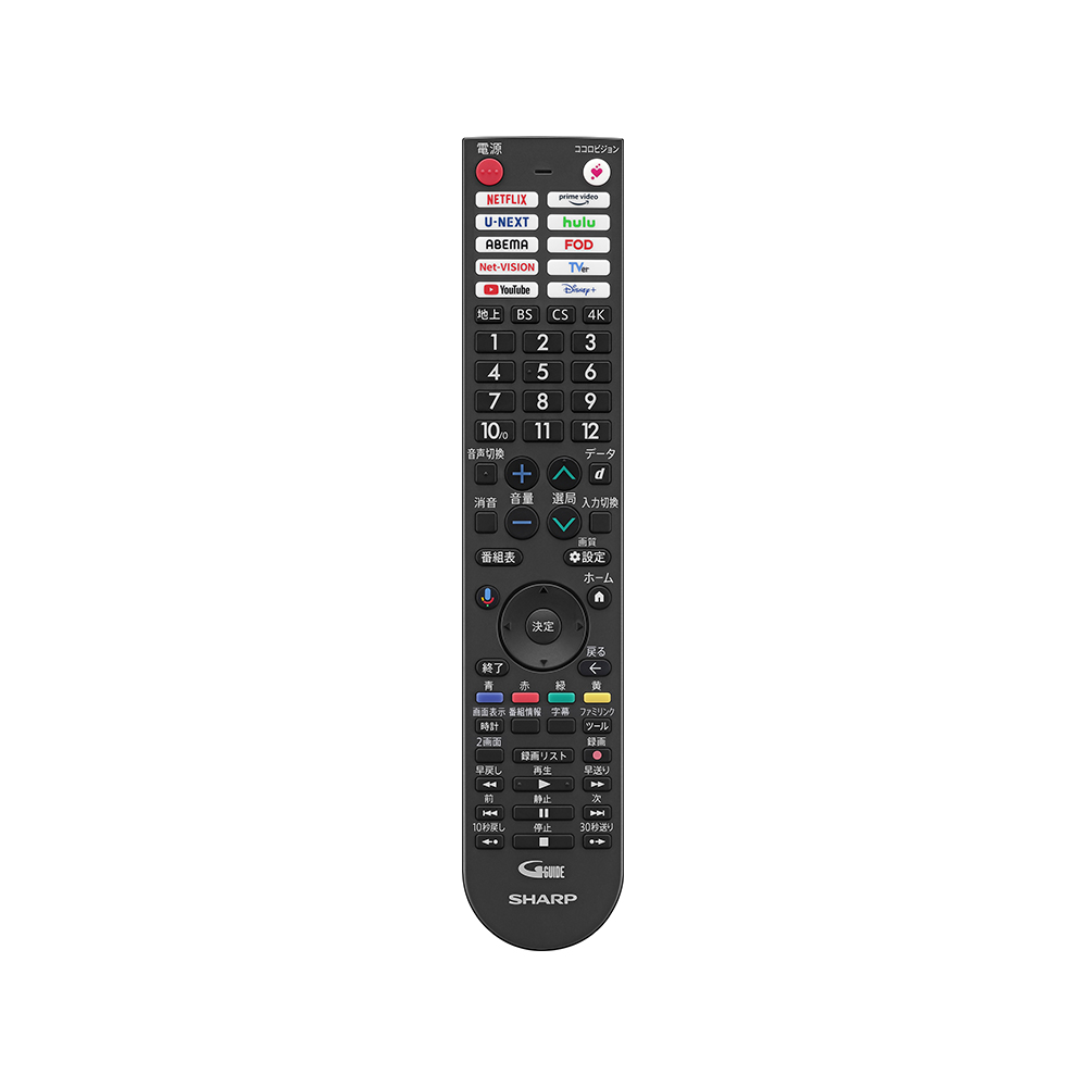 4K有機ELテレビ:65V型4T-C65GS1:リモコン