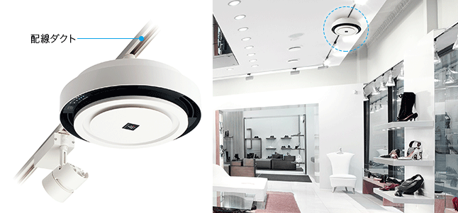 配線ダクトに設置したIG161RA