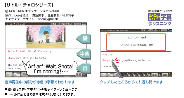 英会話番組を見ている感覚でリスニング