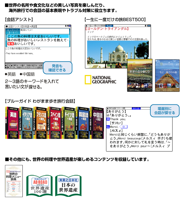 海外旅行で頼れるコンテンツ