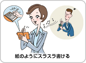 紙のようにスラスラ書ける