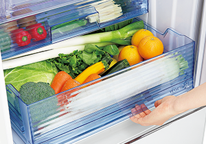 野菜室が真ん中