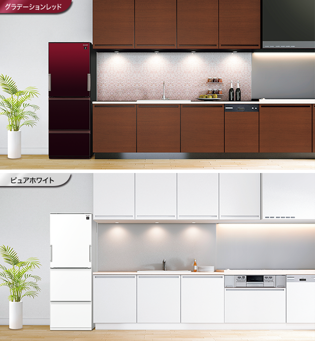 洗練されたデザイン。インテリアに映える、お手入れしやすいガラスドア。