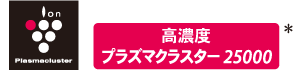 図：高濃度プラズマクラスター25000