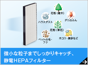 静電HEPAフィルター