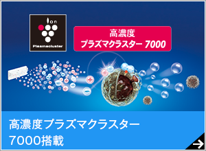 高濃度プラズマクラスター7000搭載