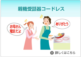 親機受話器コードレス