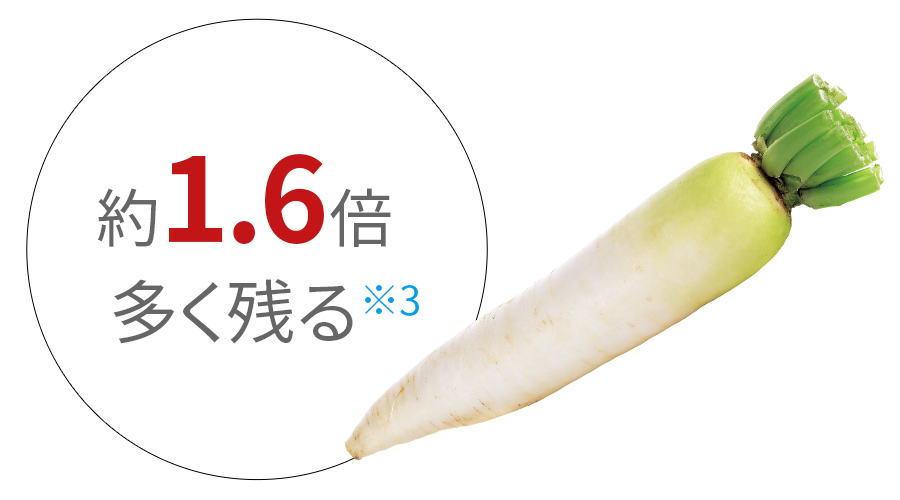 約1.6倍多く残る