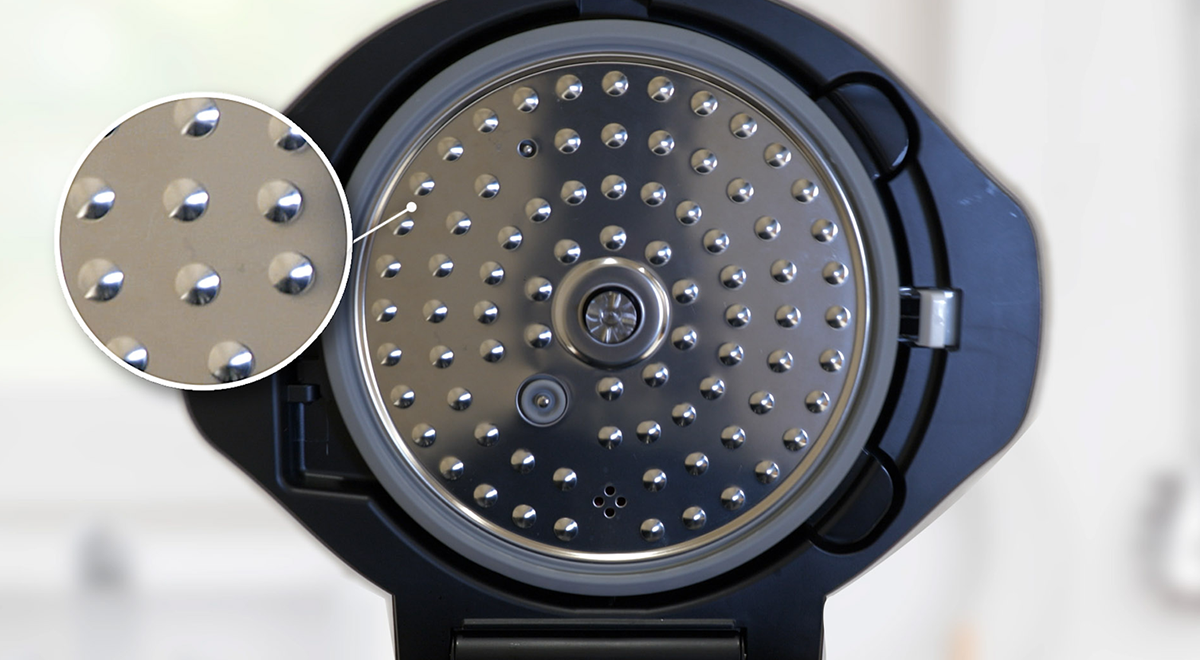 ドリップ加工の内蓋で