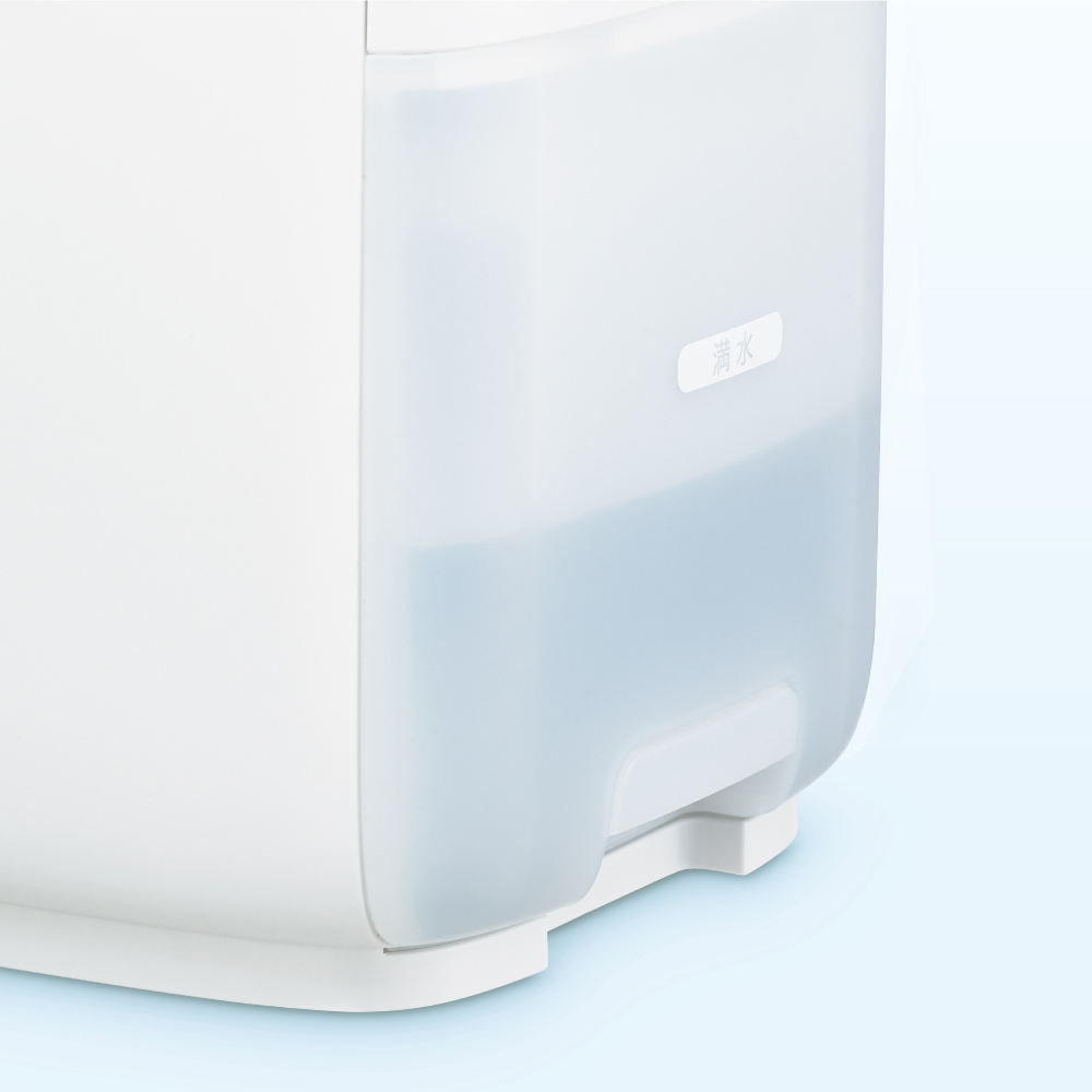 プラズマクラスター加湿器:HV-S75:半透明のトレーで水位を確認しやすい