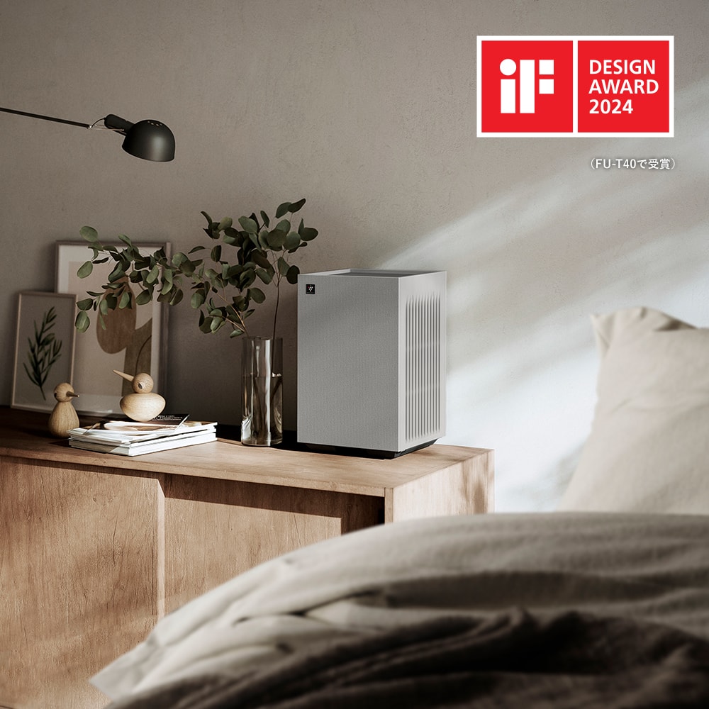 ホワイト系、寝室設置イメージ、ifデザインアワード2024、FU-T40で受賞