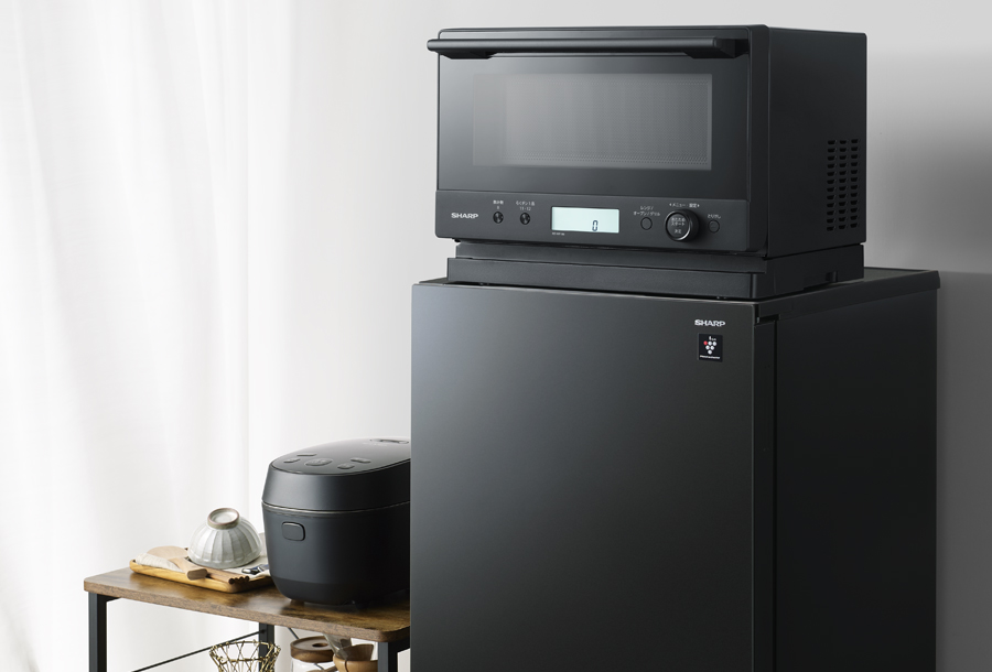 オーブンレンジ RE-WF186-B／IH ジャー炊飯器 KS-HF05B-B／プラズマクラスター冷蔵庫 SJ-GD15R-B