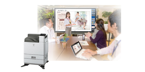 ビジネスを強力にサポート、タッチディスプレイとも連携。