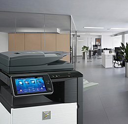 高速・高画質デジタル複合機を直感的に操作可能。