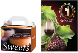 パッケージも作製可能な厚紙プリント