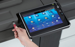 USBメモリーに直接書き込み可能