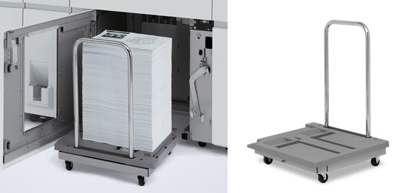5,000枚収容可能な大容量スタッカー（オプション）