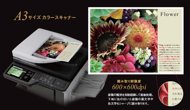 カラースキャン　高画質で読み取る