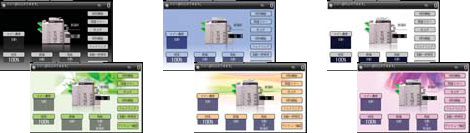 写真：お好みの画面を選択｜画面表示色の切り替え