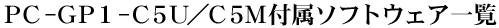 PC-GP1-C3U�^C3M�^C3E�t���\�t�g�E�F�A�ꗗ