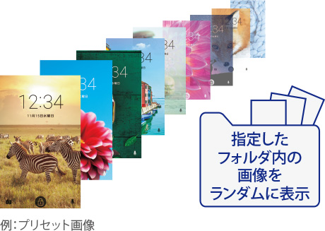 指定したフォルダ内の画像をランダムに表示