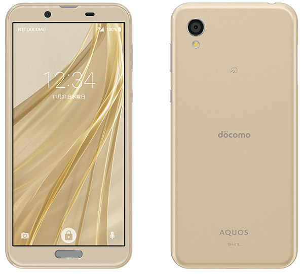 AQUOS sense2 SH-01L／Champagne Gold