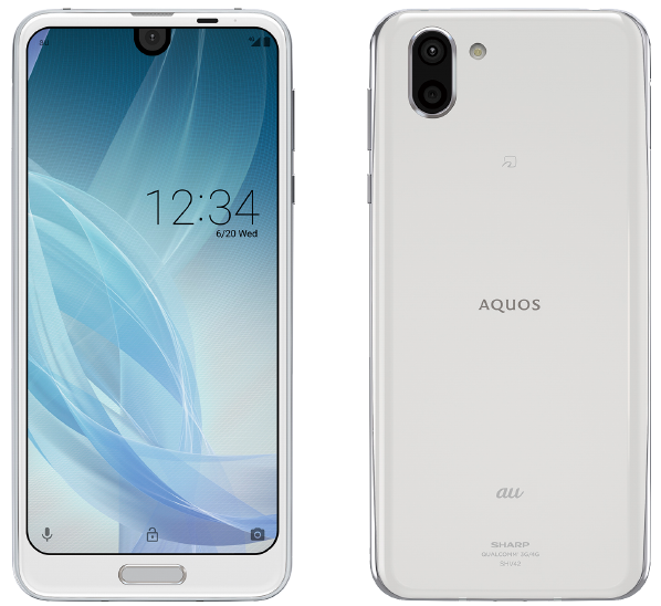 AQUOS R2 SHV42／プラチナホワイト