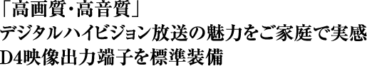 �u���掿�E�������v�f�W�^���n�C�r�W���������̖��͂����ƒ�Ŏ���D4�f���o�͒[�q��W������