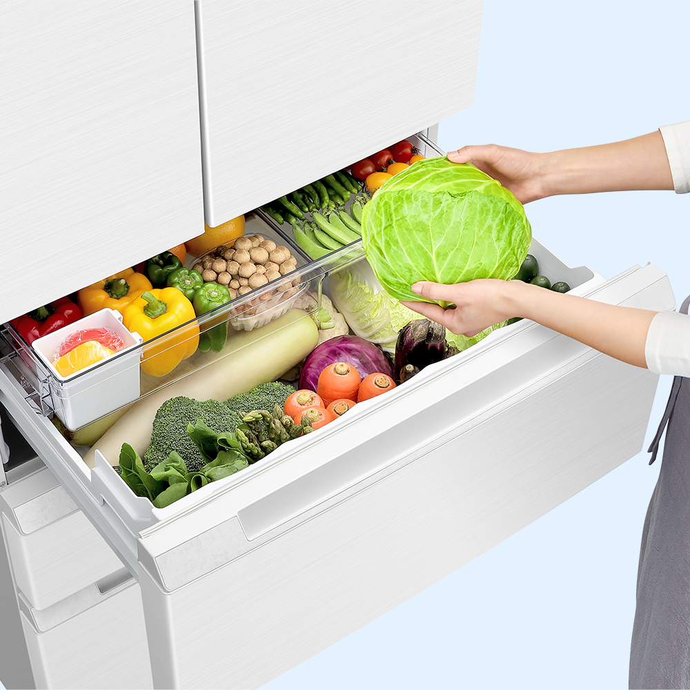 冷蔵庫:SJ-MF43M:真ん中野菜室