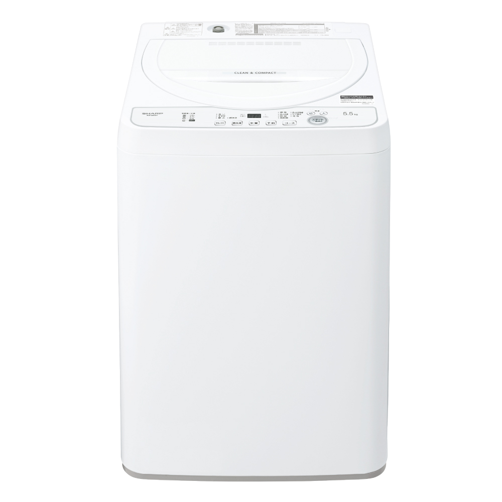 全自動洗濯機:ES-GE5H-W:正面