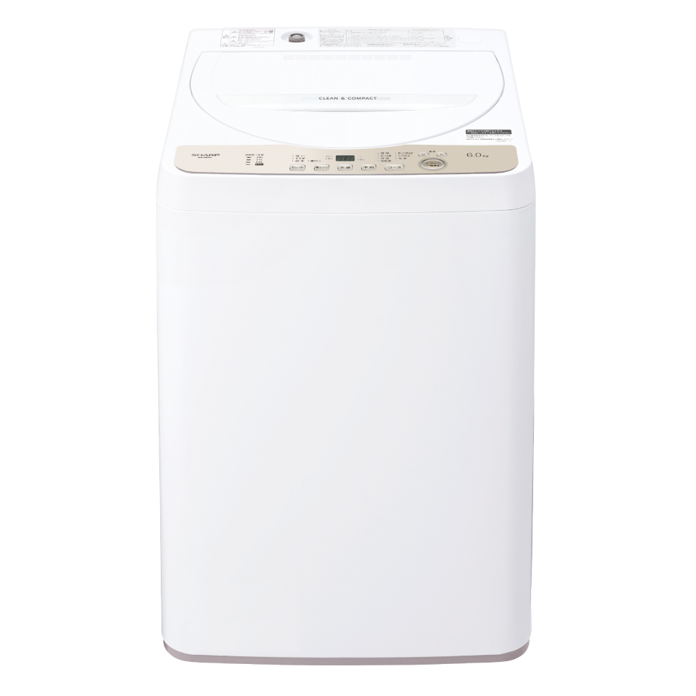 全自動洗濯機:ES-GE6H-N:正面