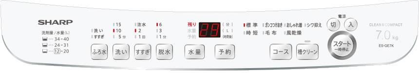 操作パネル写真