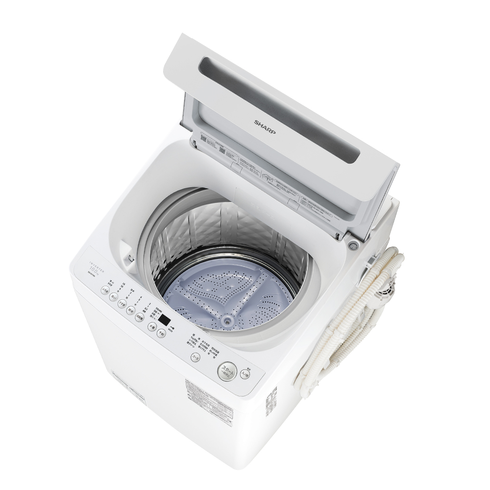 全自動洗濯機:ES-GV10H-S:斜め 扉開き