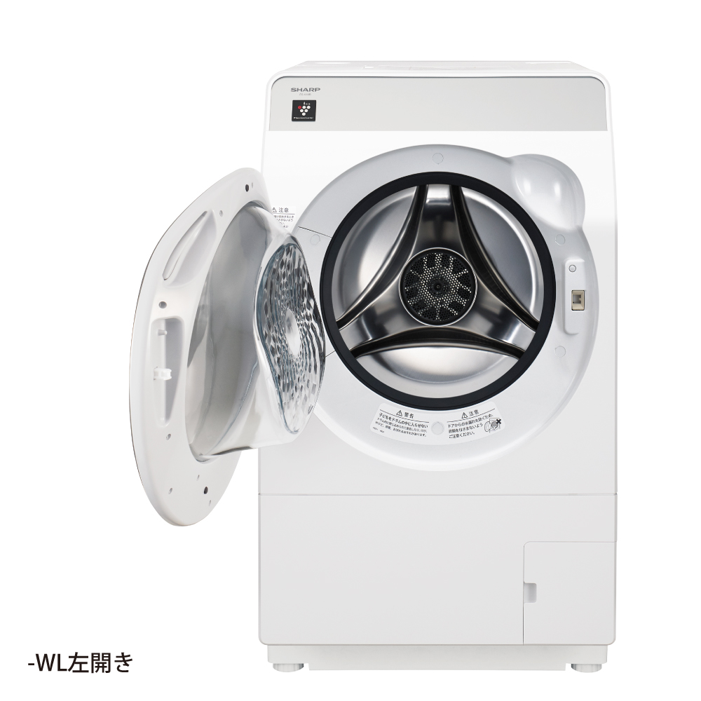 ドラム式洗濯乾燥機:ES-K10B-WL:斜め 左開き