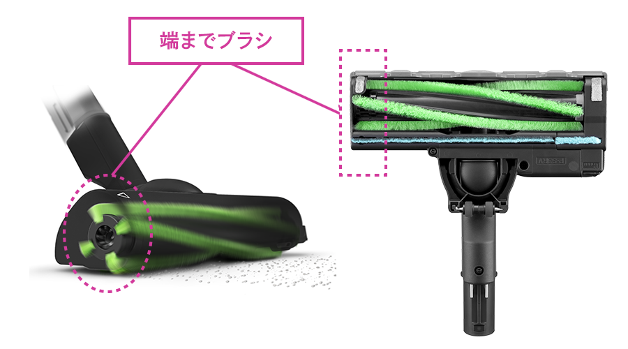 端までブラシの説明イメージ