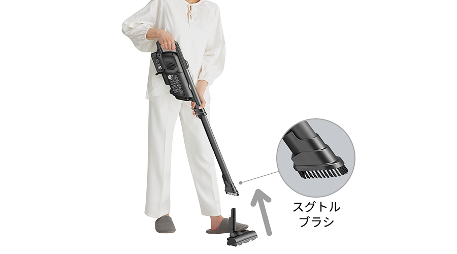床掃除からスグトルブラシに切り替え