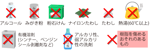 �A���R�[���A�݂������A���΂���A�i�C�������킵�A���킵�A�M���i60���ȏ�j�A�L�@�n�܁i�V���i�[�A�x���W���B�V�[�������܂Ȃǁj�A�A���J�����E��A���J�����̐�܁A���������߂邨����̂�����̂Ȃǂ͎g��Ȃ��ł��������B