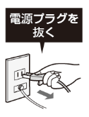 電源プラグを抜く