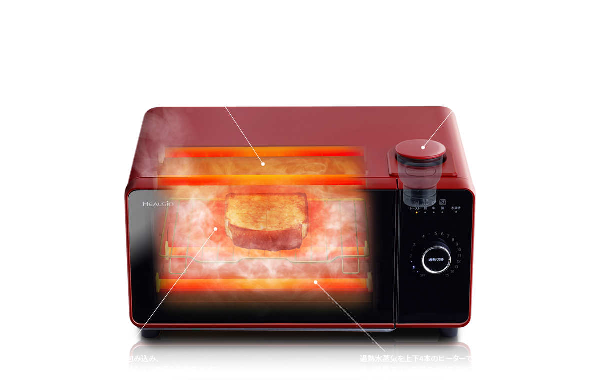 最初から最後まで水で焼く「ヘルシオのトースター」